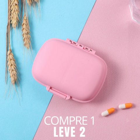 Organizador de Comprimido Portátil - 8 Grades (Compre 1 e Leve 2)