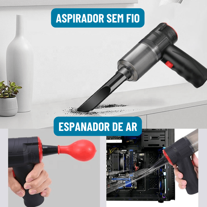 Aspirador Portátil para Carro TurboX + Frete Grátis - Ofertas Tsunami